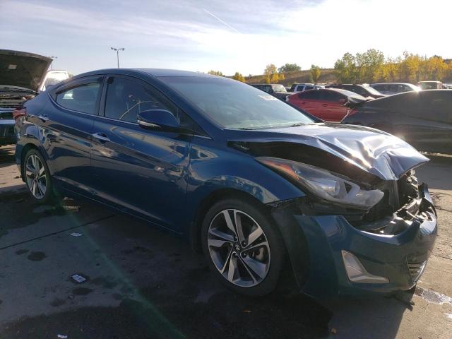 KMHDH4AE5FU358641 - 2015 HYUNDAI ELANTRA SE TEAL photo 4