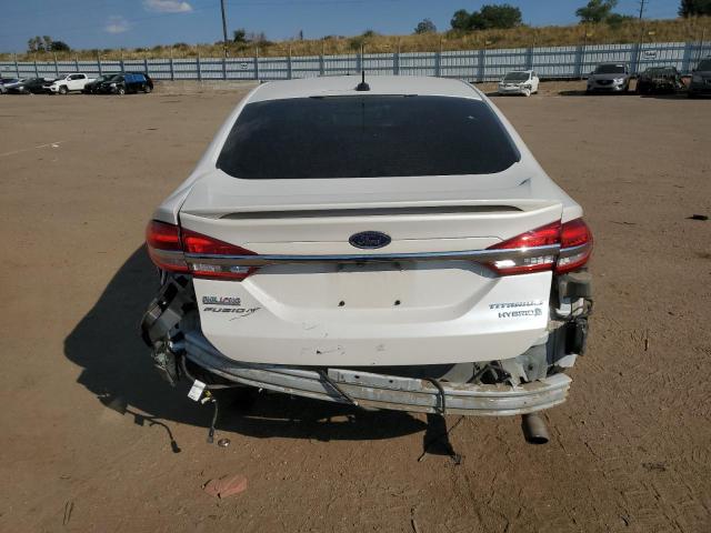 3FA6P0RUXJR273000 - 2018 FORD FUSION TITANIUM/PLATINUM HEV WHITE photo 6