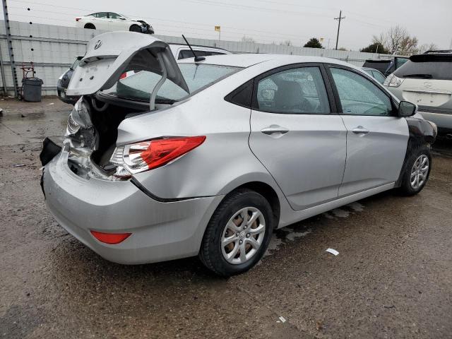 KMHCT4AE0EU709433 - 2014 HYUNDAI ACCENT GLS SILVER photo 3