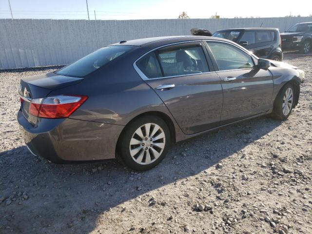 1HGCR2F84EA305628 - 2014 HONDA ACCORD EXL GRAY photo 3