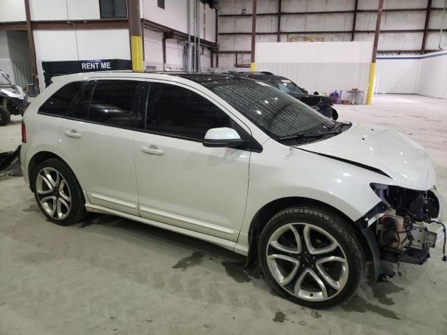 2FMDK4AK2DBA67606 - 2013 FORD EDGE SPORT WHITE photo 4