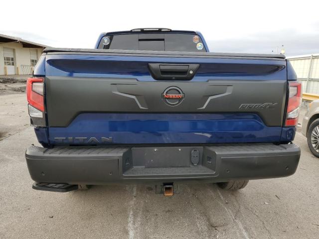 1N6AA1ED6MN519952 - 2021 NISSAN TITAN SV BLUE photo 6