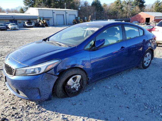 3KPFL4A73JE187991 - 2018 KIA FORTE LX BLUE photo 1