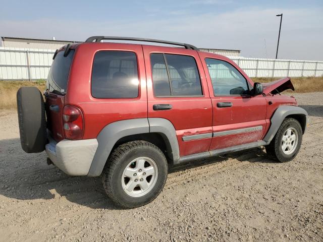 1J4GL48K36W150333 - 2006 JEEP LIBERTY SPORT BURGUNDY photo 3