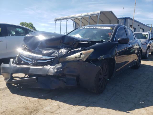 1HGCP2F77BA069792 - 2011 HONDA ACCORD EX BLACK photo 2