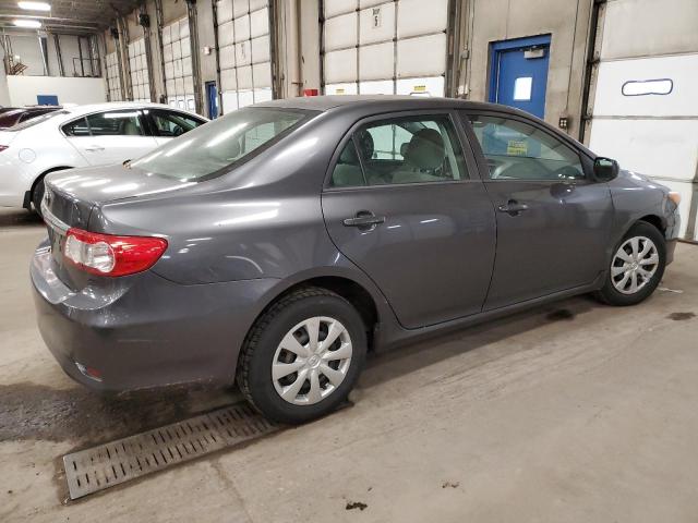 5YFBU4EE8CP029264 - 2012 TOYOTA COROLLA BASE GRAY photo 3