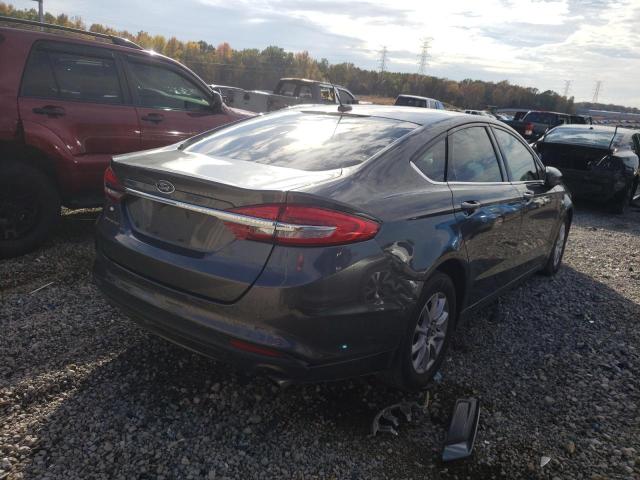 3FA6P0G77JR145875 - 2018 FORD FUSION S GRAY photo 3