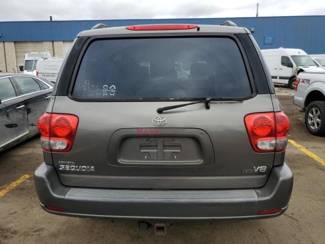 5TDZT34A96S272782 - 2006 TOYOTA SEQUOIA SR5 GRAY photo 6