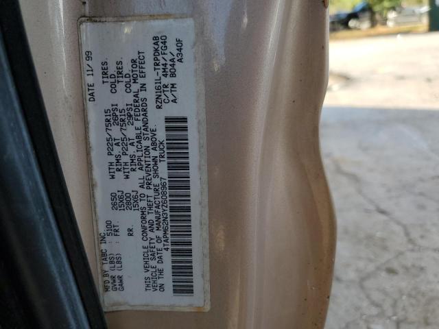 4TAPM62N3YZ608967 - 2000 TOYOTA TACOMA TAN photo 13