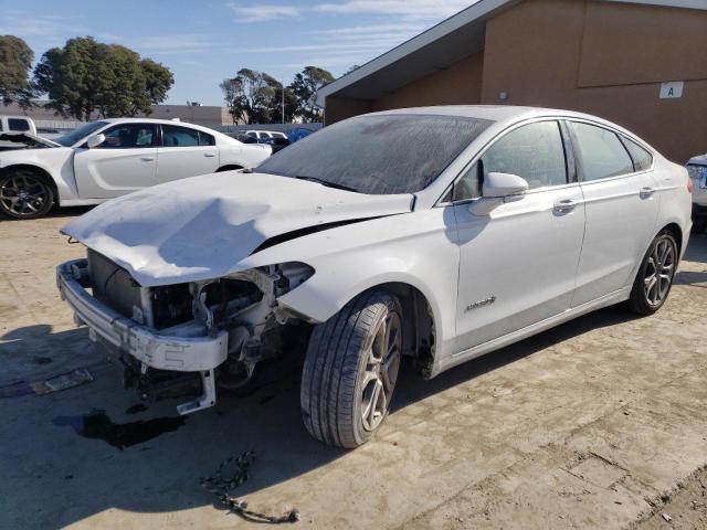 3FA6P0RU9KR121307 - 2019 FORD FUSION TITANIUM WHITE photo 1