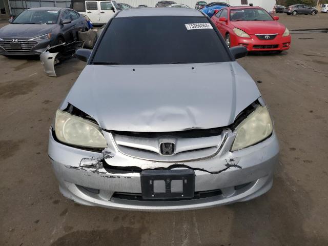 2HGES16414H598490 - 2004 HONDA CIVIC DX SILVER photo 5