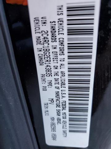 2C4RC1BG2ER143835 - 2014 CHRYSLER TOWN & COU TOURING შავი ფოტო 12