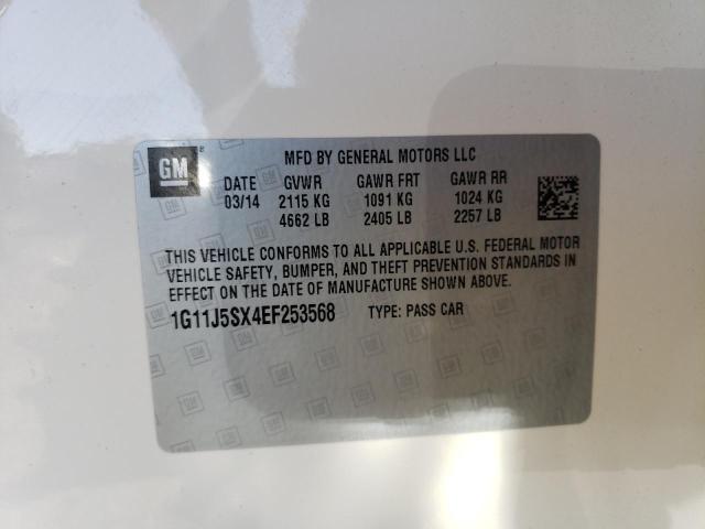 1G11J5SX4EF253568 - 2014 CHEVROLET MALIBU LTZ თეთრი ფოტო 13