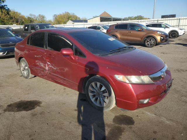 2HGFA1F88BH526984 - 2011 HONDA CIVIC EX RED photo 4