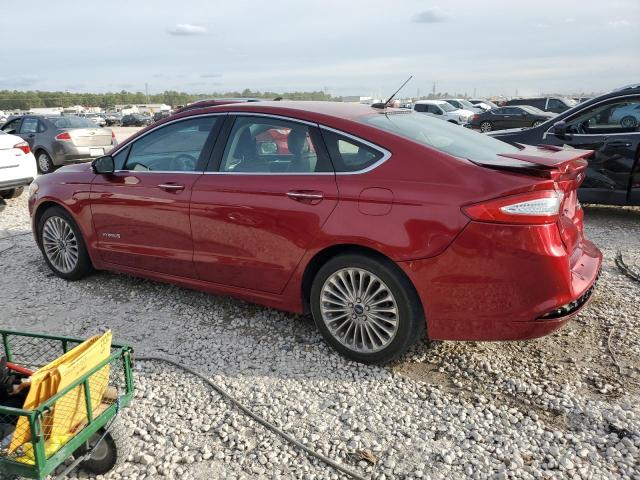 3FA6P0RU4ER376807 - 2014 FORD FUSION TITANIUM HEV RED photo 2