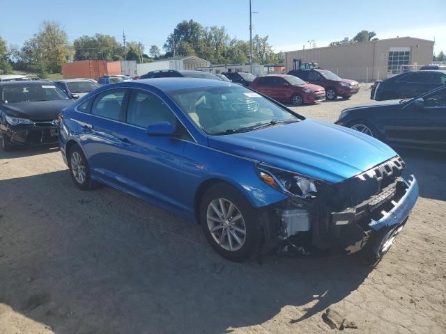 5NPE24AF7KH755078 - 2019 HYUNDAI SONATA SE BLUE photo 4