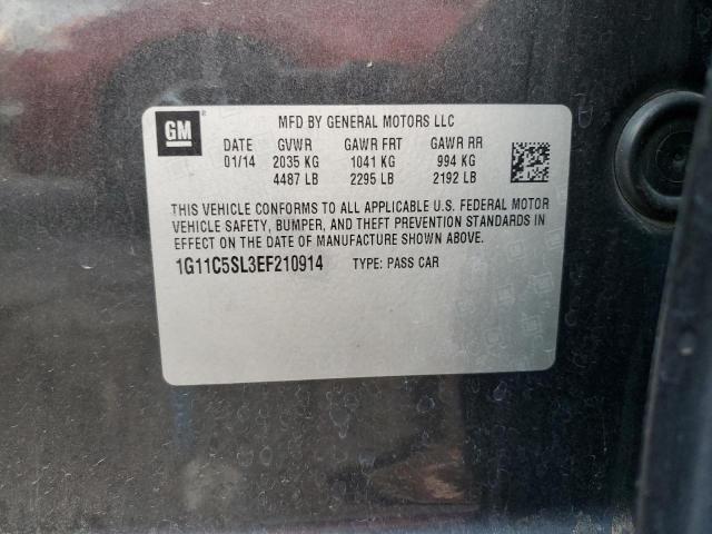 1G11C5SL3EF210914 - 2014 CHEVROLET MALIBU 1LT 石墨色 照片 12