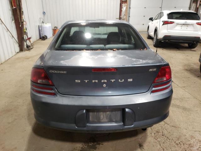 1B3EL36X82N124222 - 2002 DODGE STRATUS SE BLUE photo 6