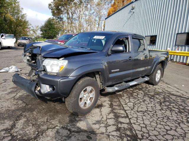 3TMMU4FN3FM083459 - 2015 TOYOTA TACOMA DOUBLE CAB LONG BED GRAY photo 1