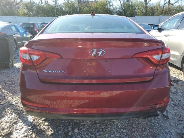 5NPE24AF7FH161869 - 2015 HYUNDAI SONATA SE RED photo 6