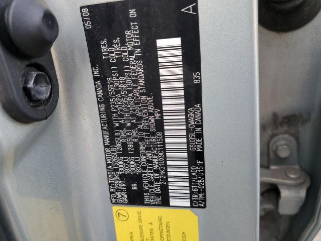 2T2HK31UX9C111508 - 2009 LEXUS RX 350 GRAY photo 13