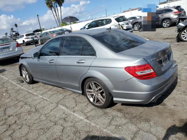 WDDGF4HB5CA729366 - 2012 MERCEDES-BENZ C 250 GRAY photo 2