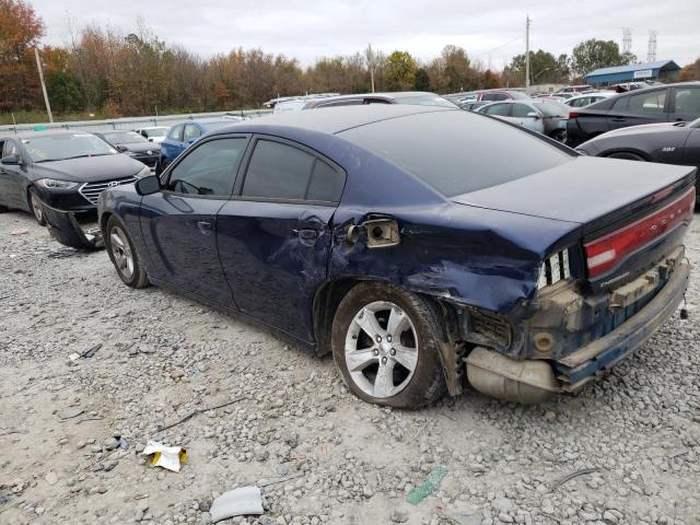 2C3CDXBGXEH282403 - 2014 DODGE CHARGER SE BLUE photo 2