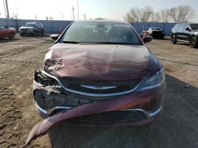 1C3CCCAB8GN123505 - 2016 CHRYSLER 200 LIMITED MAROON photo 5