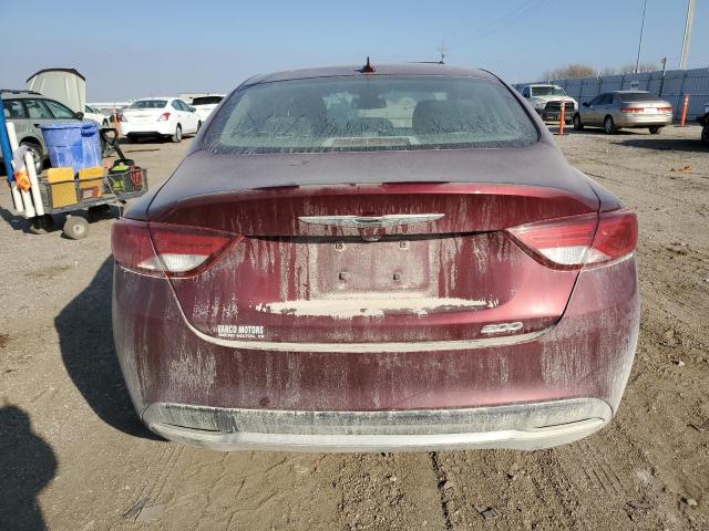 1C3CCCAB8GN123505 - 2016 CHRYSLER 200 LIMITED MAROON photo 6