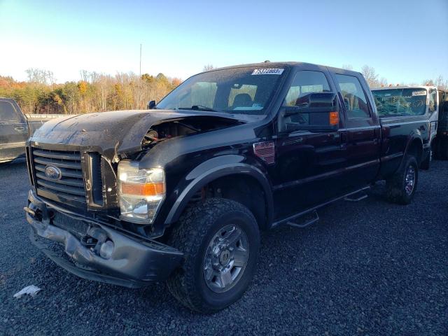 1FTWW31R88EB53280 - 2008 FORD F350 SRW SUPER DUTY BLACK photo 1