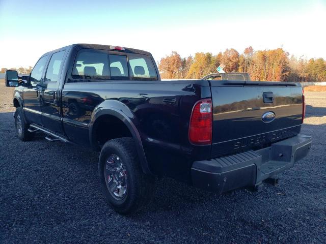 1FTWW31R88EB53280 - 2008 FORD F350 SRW SUPER DUTY BLACK photo 2