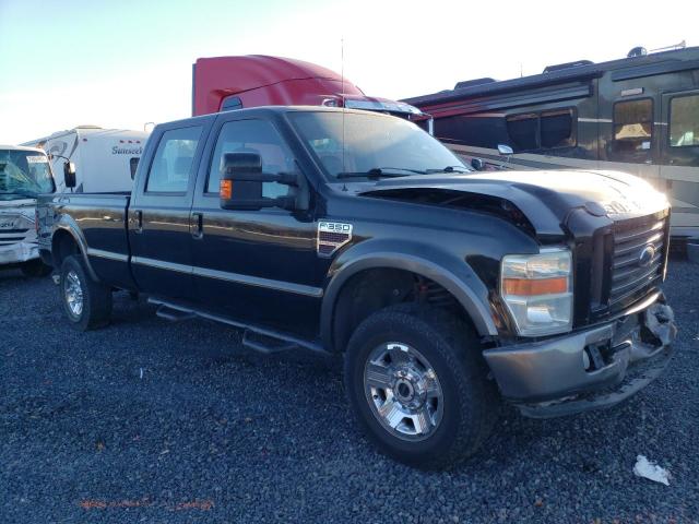 1FTWW31R88EB53280 - 2008 FORD F350 SRW SUPER DUTY BLACK photo 4