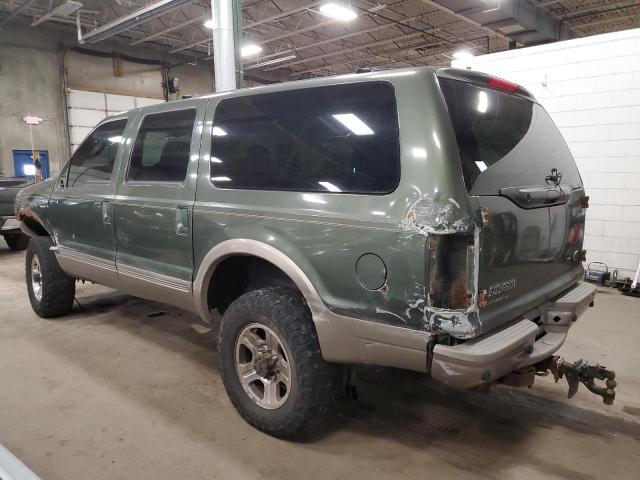 1FMNU45S43EC48296 - 2003 FORD EXCURSION EDDIE BAUER GREEN photo 2