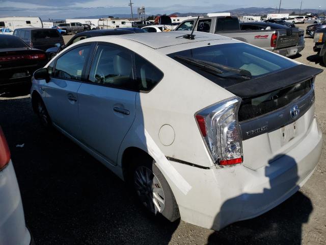 JTDKN3DP8C3013956 - 2012 TOYOTA PRIUS PLUG WHITE photo 2