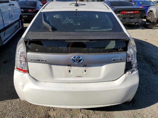 JTDKN3DP8C3013956 - 2012 TOYOTA PRIUS PLUG WHITE photo 6