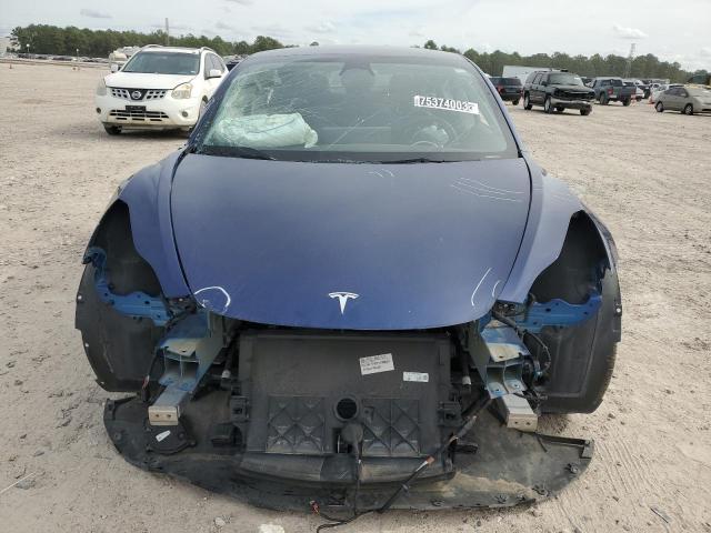 5YJ3E1EB5NF264936 - 2022 TESLA MODEL 3 BLUE photo 5