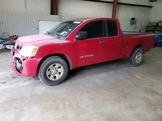 1N6AA06A25N548042 - 2005 NISSAN TITAN XE RED photo 1