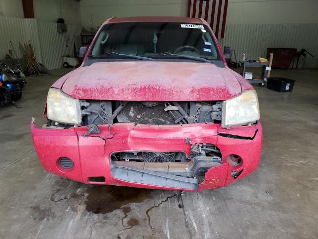 1N6AA06A25N548042 - 2005 NISSAN TITAN XE RED photo 5