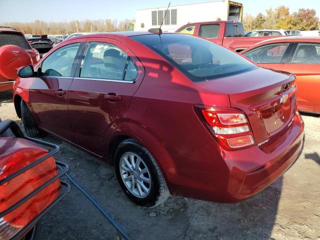 1G1JD5SH1J4105433 - 2018 CHEVROLET SONIC LT RED photo 2