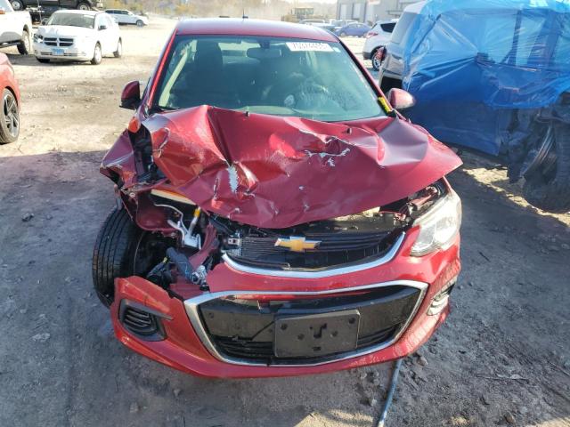 1G1JD5SH1J4105433 - 2018 CHEVROLET SONIC LT RED photo 5