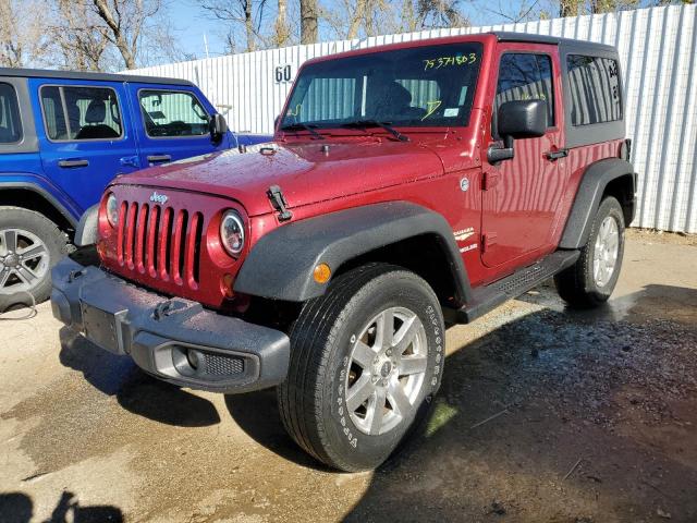 1C4AJWBG8CL268666 - 2012 JEEP WRANGLER SAHARA MAROON photo 1