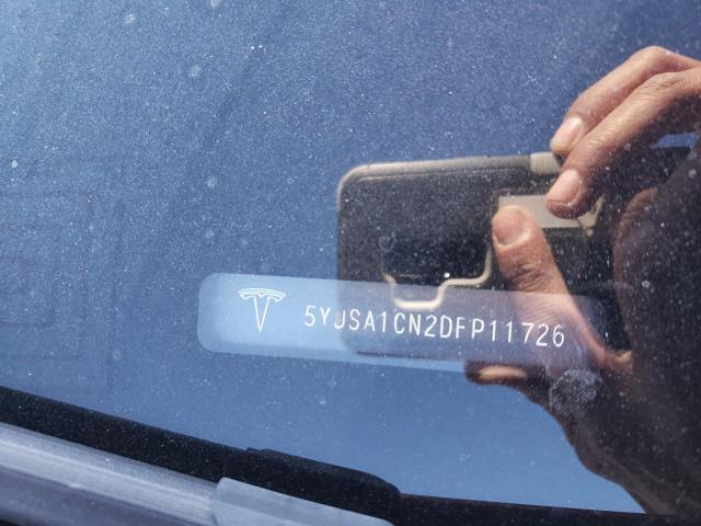 5YJSA1CN2DFP11726 - 2013 TESLA MODEL S Բորդո լուսանկար 12