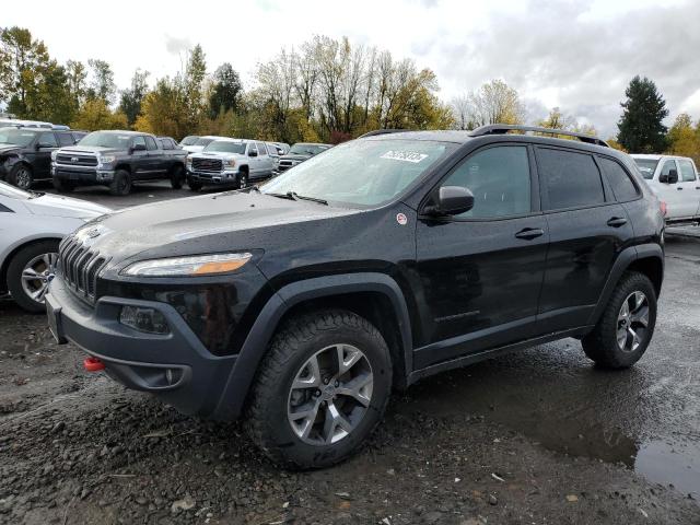 1C4PJMBS5HW529910 - 2017 JEEP CHEROKEE TRAILHAWK BLACK photo 1