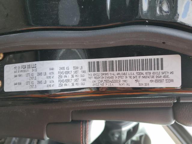 1C4PJMBS5HW529910 - 2017 JEEP CHEROKEE TRAILHAWK BLACK photo 12