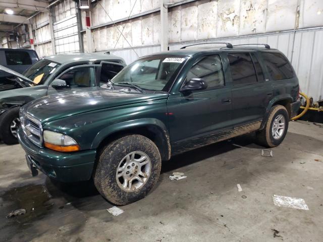 1B4HR48NX2F128193 - 2002 DODGE DURANGO SLT GREEN photo 1