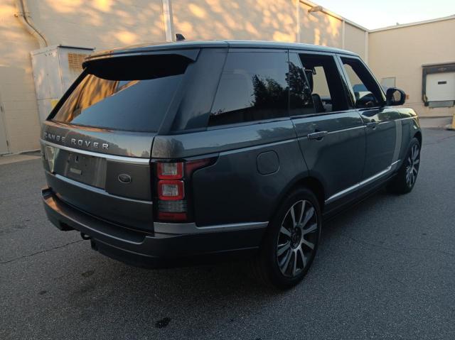 SALGV2TF1FA234753 - 2015 LAND ROVER RANGE ROVE AUTOBIOGRAPHY GRAY photo 4