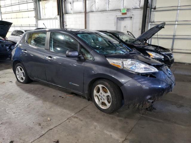 1N4AZ0CP2DC402583 - 2013 NISSAN LEAF S GRAY photo 4