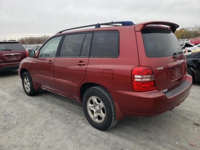 JTEGD21A720026972 - 2002 TOYOTA HIGHLANDER RED photo 2