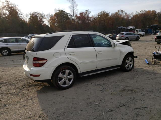 4JGBB8GB4BA647549 - 2011 MERCEDES-BENZ ML 350 4MATIC WHITE photo 3