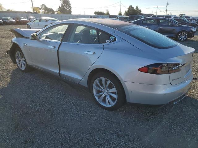 5YJSA1H11EFP53800 - 2014 TESLA MODEL S SILVER photo 2